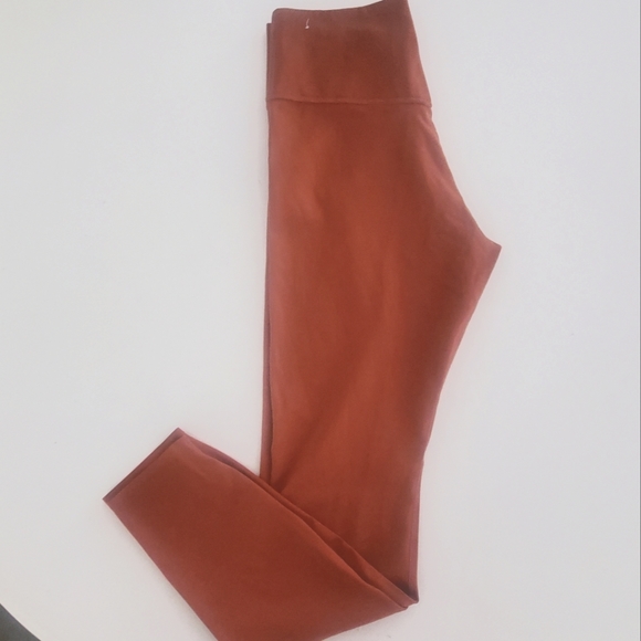 Nike Womens One Luxe Dri-Fit 7/8 Mid-Rise Training Tights  Terra cotta small - Picture 1 of 11